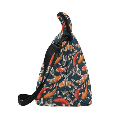 Koi Carp Cute Design Themed Print Neoprene Lunch Bag (Model 1669)(Large)-JTAMIGO.COM