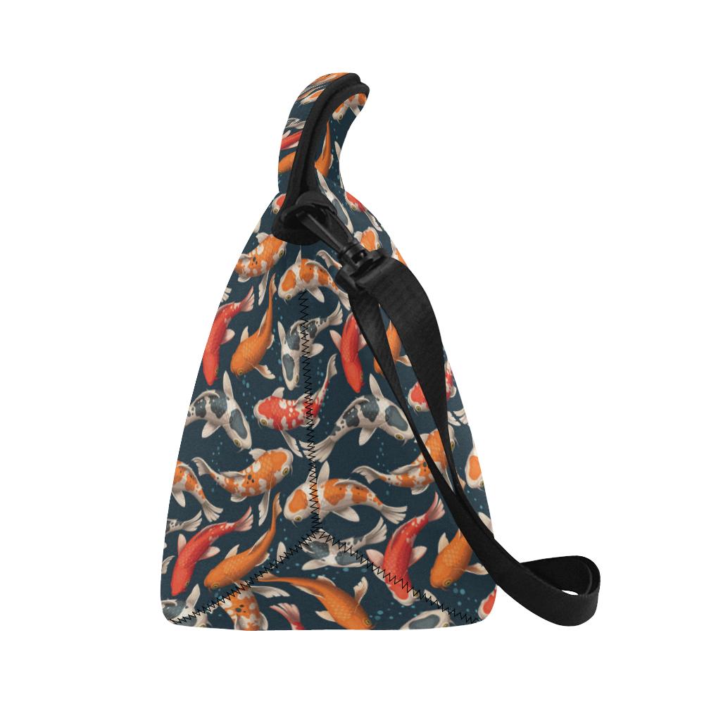 Koi Carp Cute Design Themed Print Neoprene Lunch Bag (Model 1669)(Large)-JTAMIGO.COM