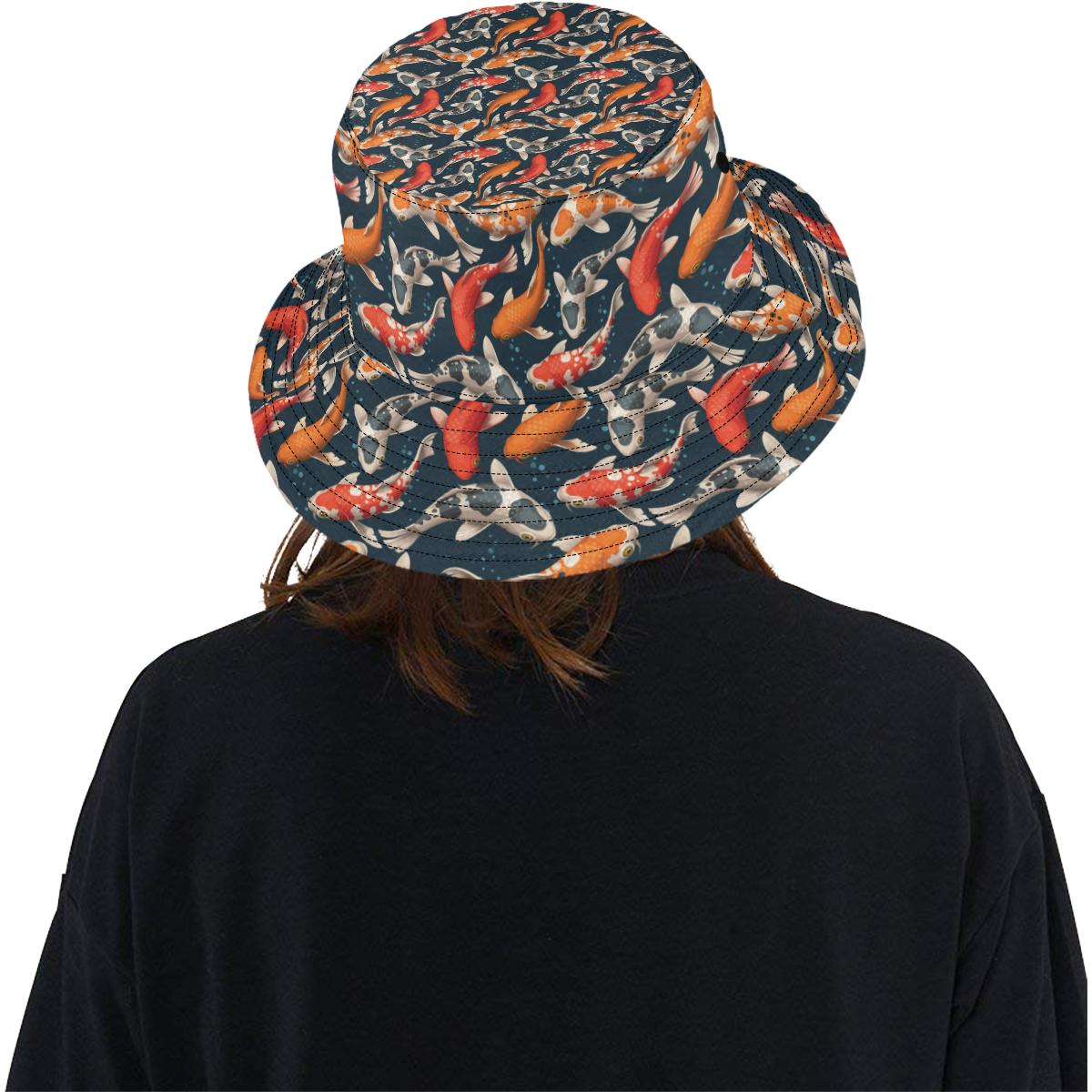 Koi Carp Cute Design Themed Print Unisex Bucket Hat