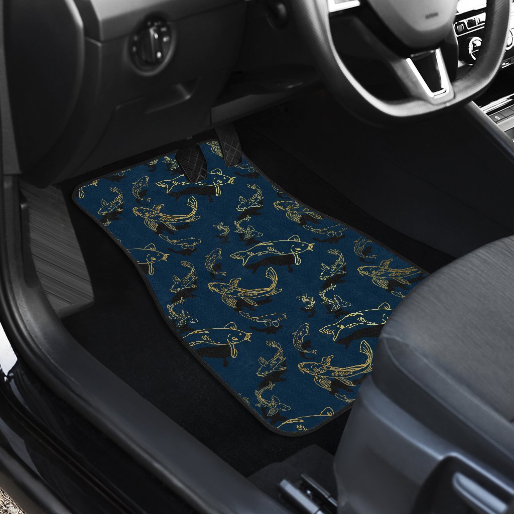 Koi Carp Gold Design Themed Print Car Floor Mats