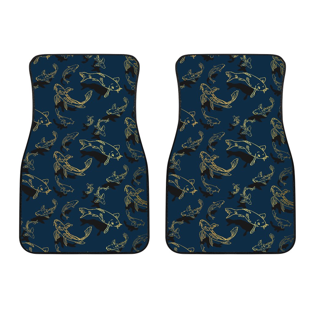 Koi Carp Gold Design Themed Print Car Floor Mats
