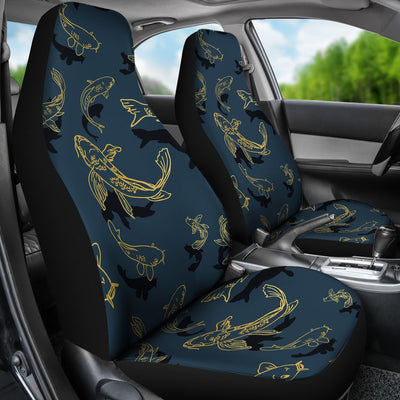 Koi Carp Gold Design Themed Print Universal Fit Car Seat Covers