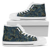 Koi Carp Gold Design Themed Print Women High Top Shoes