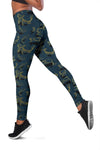 Koi Carp Gold Design Themed Print Women Leggings