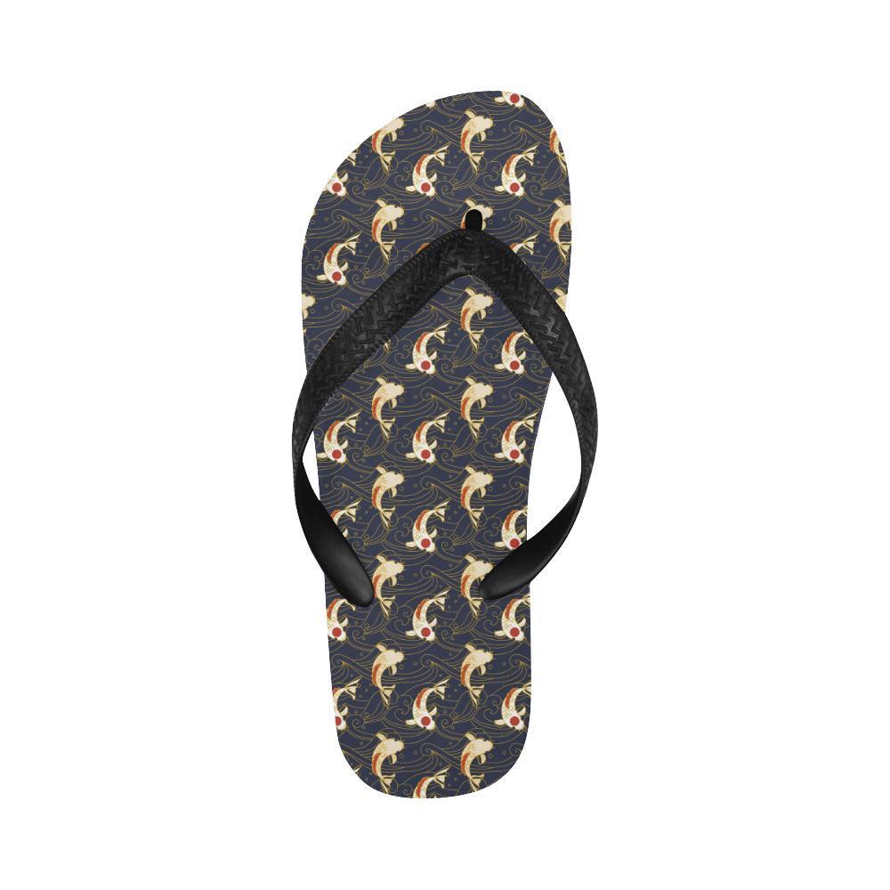 Koi Carp Japanese Design Themed Print Flip Flops-JTAMIGO.COM