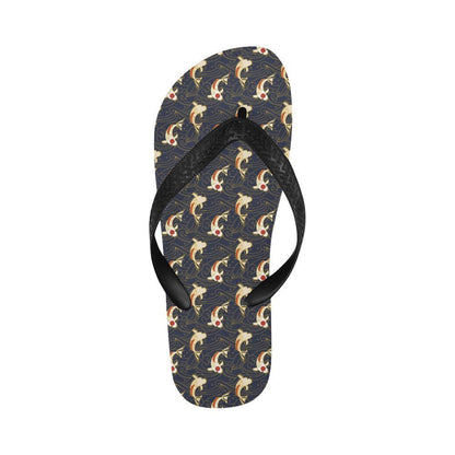 Koi Carp Japanese Design Themed Print Flip Flops-JTAMIGO.COM