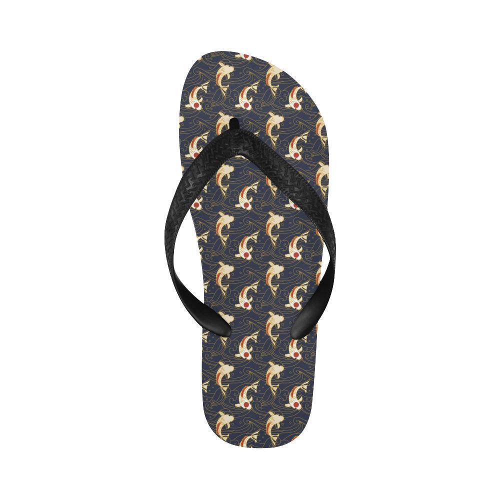Koi Carp Japanese Design Themed Print Flip Flops-JTAMIGO.COM