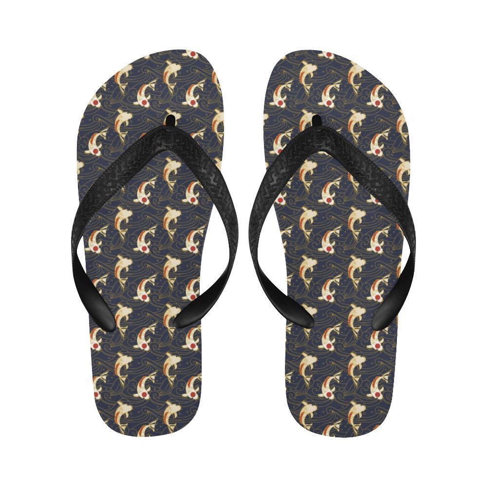 Koi Carp Japanese Design Themed Print Flip Flops-JTAMIGO.COM