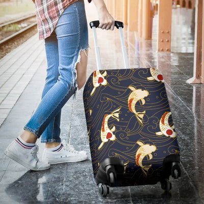 Koi Carp Japanese Design Themed Print Luggage Cover Protector