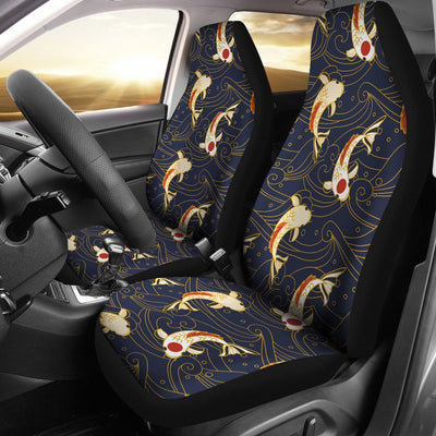 Koi Carp Japanese Design Themed Print Universal Fit Car Seat Covers