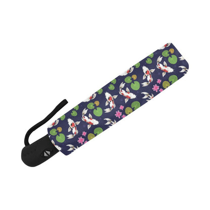 Koi Carp Pattern Design Themed Print Automatic Foldable Umbrella