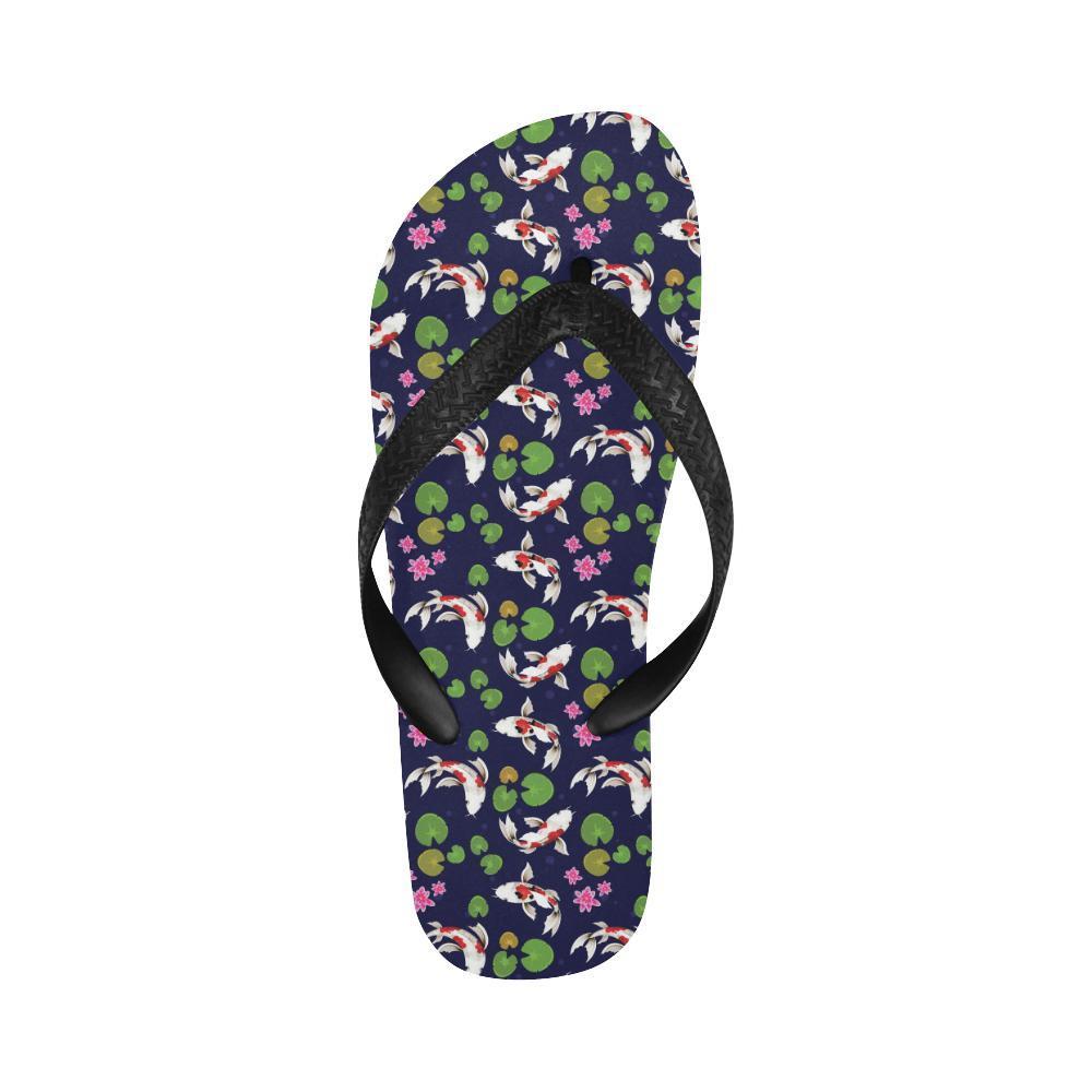 Koi Carp Pattern Design Themed Print Flip Flops-JTAMIGO.COM