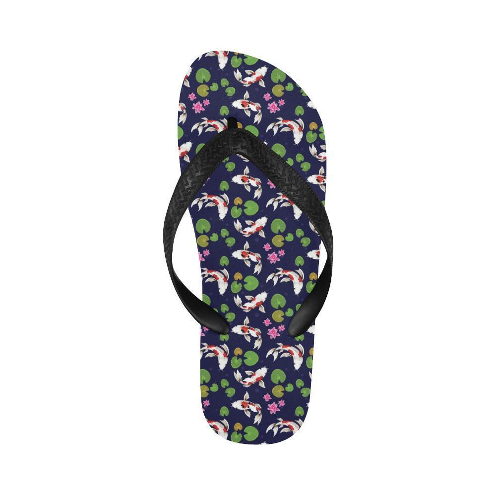 Koi Carp Pattern Design Themed Print Flip Flops-JTAMIGO.COM