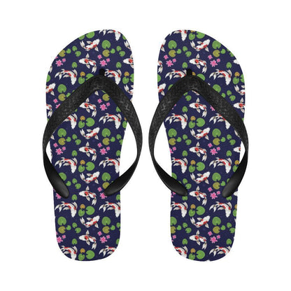 Koi Carp Pattern Design Themed Print Flip Flops-JTAMIGO.COM