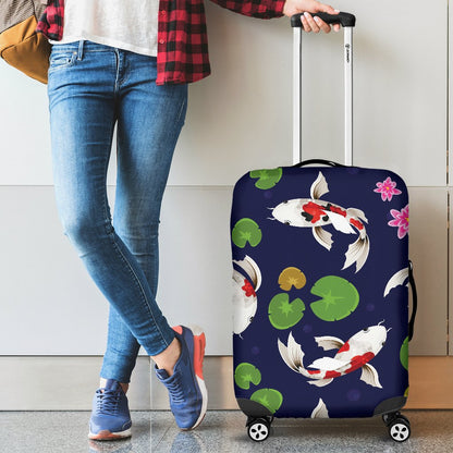 Koi Carp Pattern Design Themed Print Luggage Cover Protector