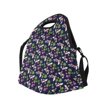 Koi Carp Pattern Design Themed Print Neoprene Lunch Bag (Model 1669)(Large)-JTAMIGO.COM