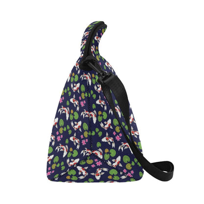 Koi Carp Pattern Design Themed Print Neoprene Lunch Bag (Model 1669)(Large)-JTAMIGO.COM
