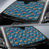 Koi Carp Water Design Themed Print Car Sun Shade For Windshield