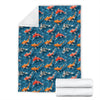 Koi Carp Water Design Themed Print Fleece Blanket