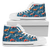 Koi Carp Water Design Themed Print Women High Top Shoes