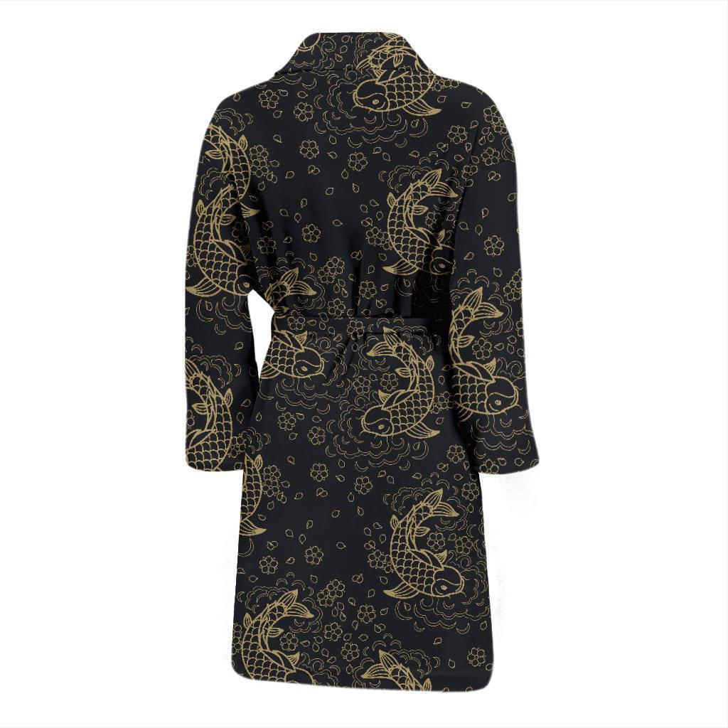 KOI Fish Pattern Print Design 02 Men Bathrobe-JORJUNE.COM