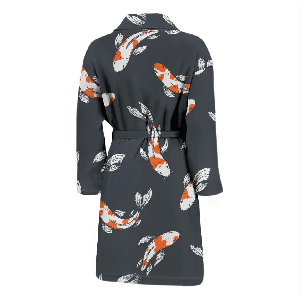 KOI Fish Pattern Print Design 04 Men Bathrobe-JORJUNE.COM