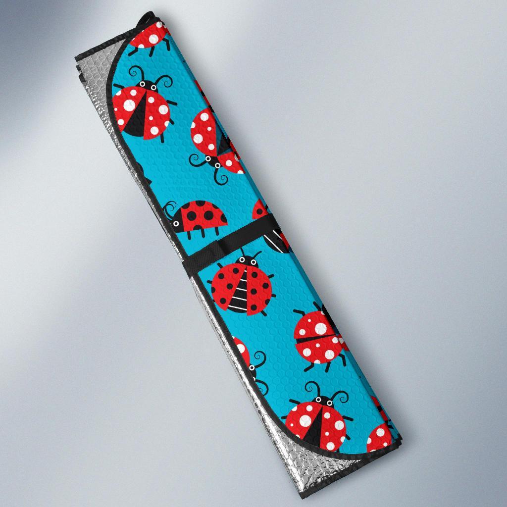 Ladybug Action Print Pattern Car Sun Shade For Windshield