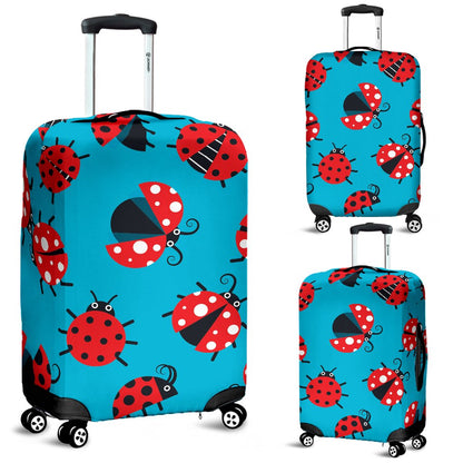 Ladybug Action Print Pattern Luggage Cover Protector