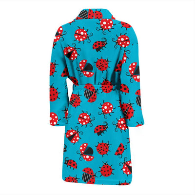 Ladybug Action Print Pattern Men Bath Robe-JTAMIGO.COM