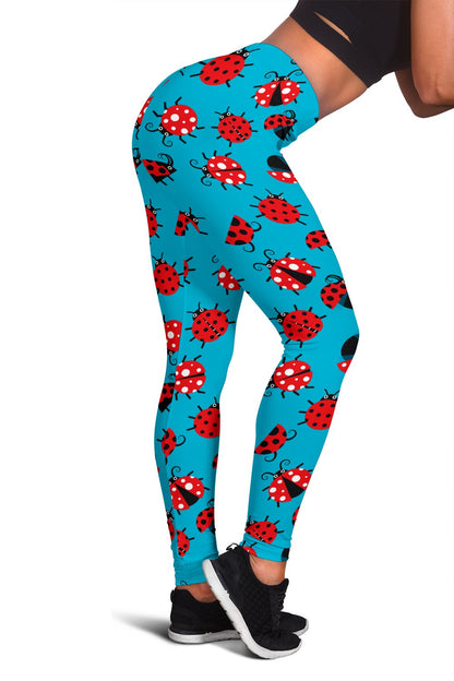 Ladybug Action Print Pattern Women Leggings