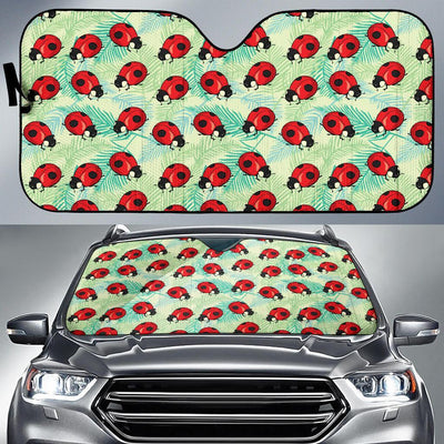 Ladybug Cute Print Pattern Car Sun Shade For Windshield