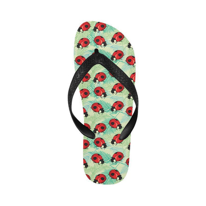 Ladybug Cute Print Pattern Flip Flops-JTAMIGO.COM