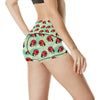 Ladybug Cute Print Pattern High Waisted Spandex Shorts-JTAMIGO.COM