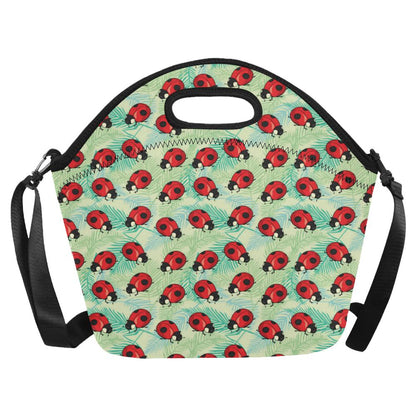 Ladybug Cute Print Pattern Neoprene Lunch Bag (Model 1669)(Large)-JTAMIGO.COM