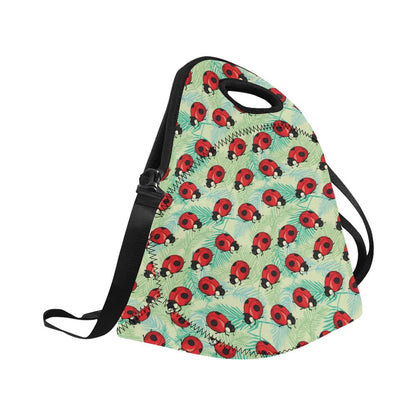 Ladybug Cute Print Pattern Neoprene Lunch Bag (Model 1669)(Large)-JTAMIGO.COM