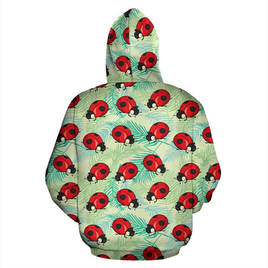 Ladybug Cute Print Pattern Pullover Hoodie