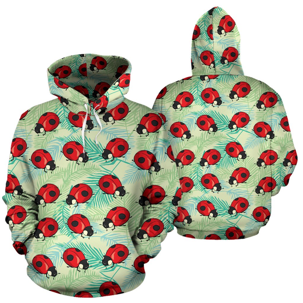 Ladybug Cute Print Pattern Pullover Hoodie