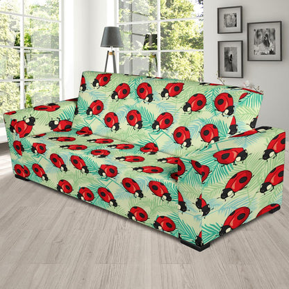 Ladybug Cute Print Pattern Sofa Slipcover-JTAMIGO.COM