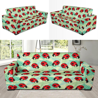 Ladybug Cute Print Pattern Sofa Slipcover-JTAMIGO.COM