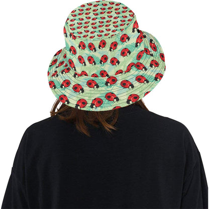 Ladybug Cute Print Pattern Unisex Bucket Hat