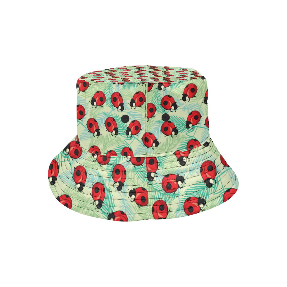 Ladybug Cute Print Pattern Unisex Bucket Hat
