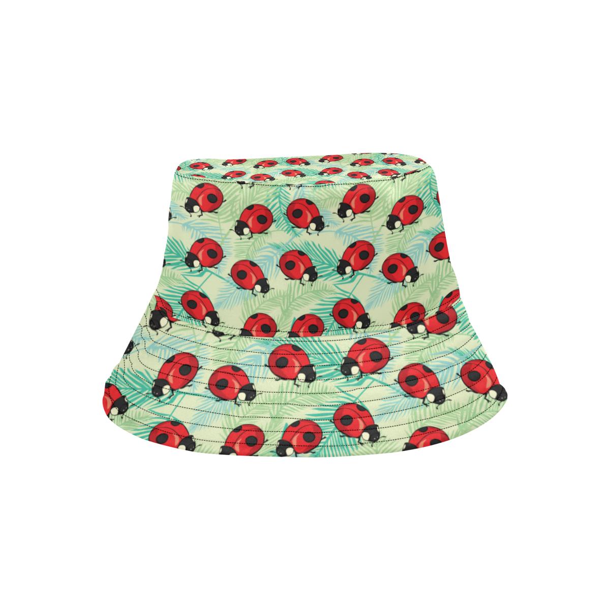 Ladybug Cute Print Pattern Unisex Bucket Hat