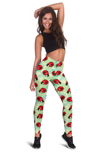 Ladybug Cute Print Pattern Women Leggings