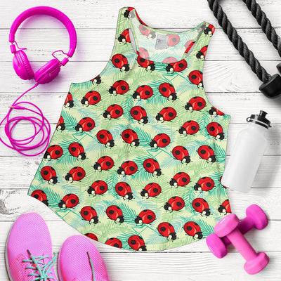 Ladybug Cute Print Pattern Women Racerback Tank Top