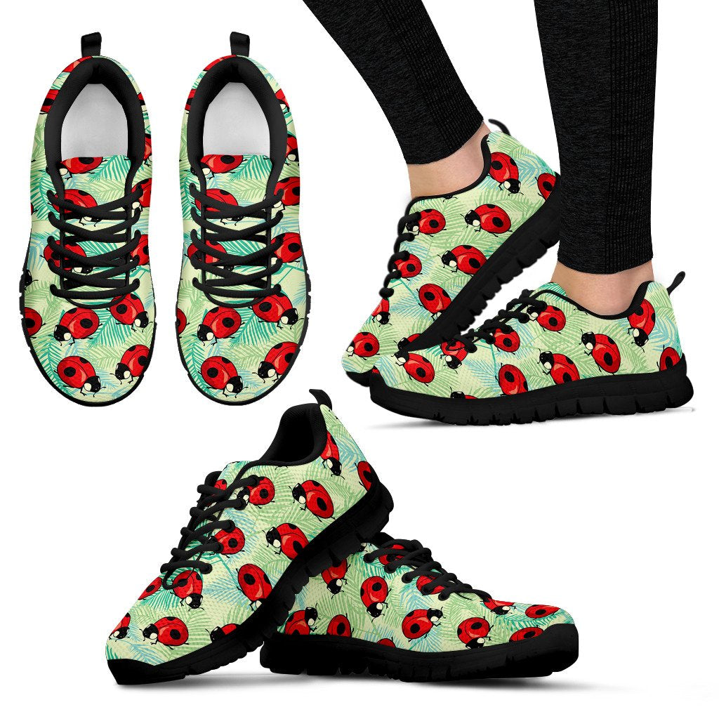 Ladybug Cute Print Pattern Women Sneakers Shoes