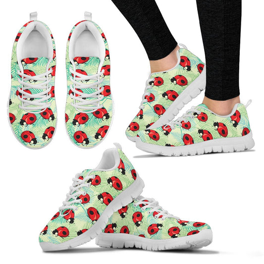 Ladybug Cute Print Pattern Women Sneakers Shoes
