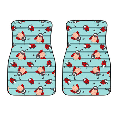 Ladybug Happy Print Pattern Car Floor Mats