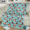 Ladybug Happy Print Pattern Fleece Blanket