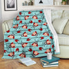Ladybug Happy Print Pattern Fleece Blanket