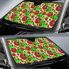 Ladybug with Leaf Print Pattern Car Sun Shade For Windshield